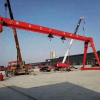鎮(zhèn)江丹陽龍門吊起重機(jī)。半龍門吊機(jī)